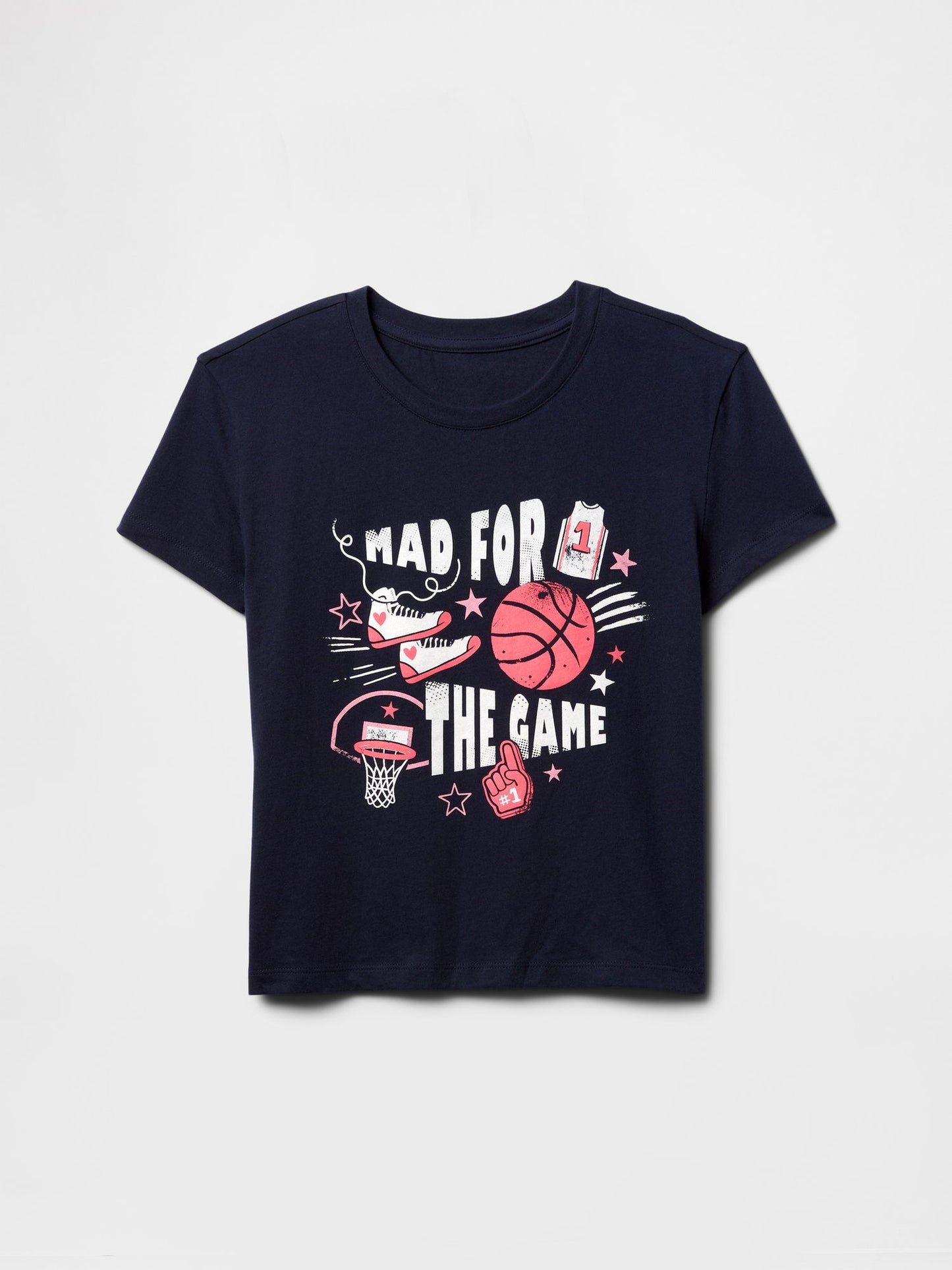 Lacivert Grafik T-shirt