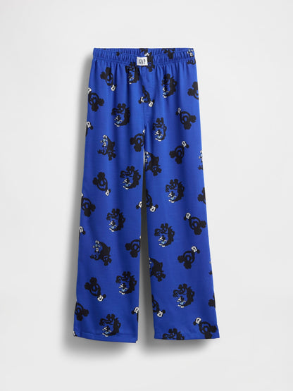 Koyu Mavi Gap × Disney Flannel Halloween Pijama Takımı