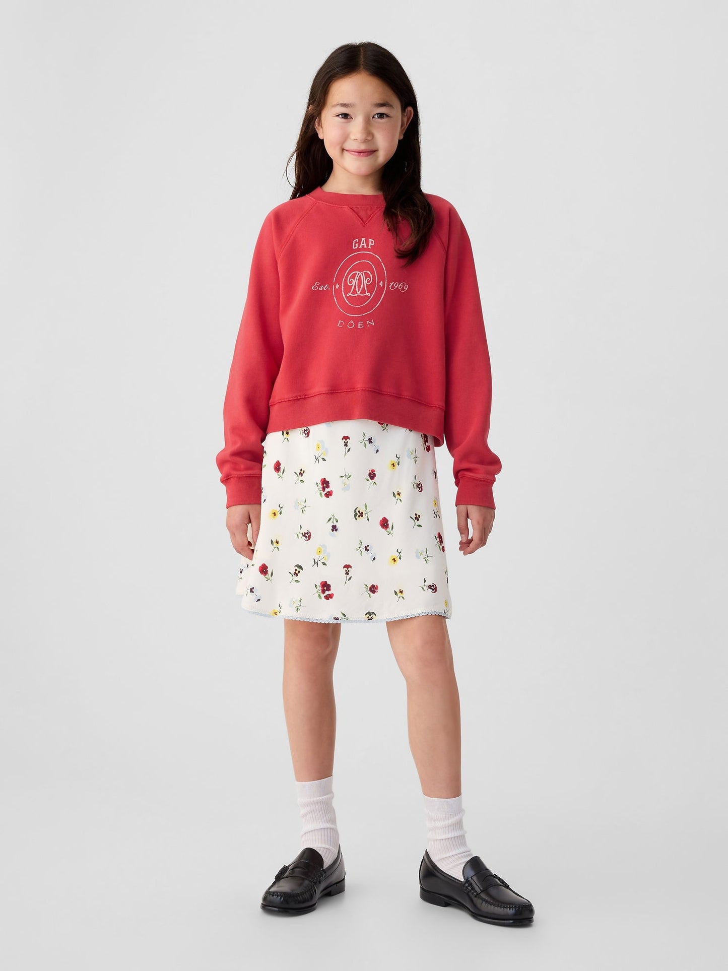 Kırmızı Gap × Dôen Logo Fleece Sweatshirt