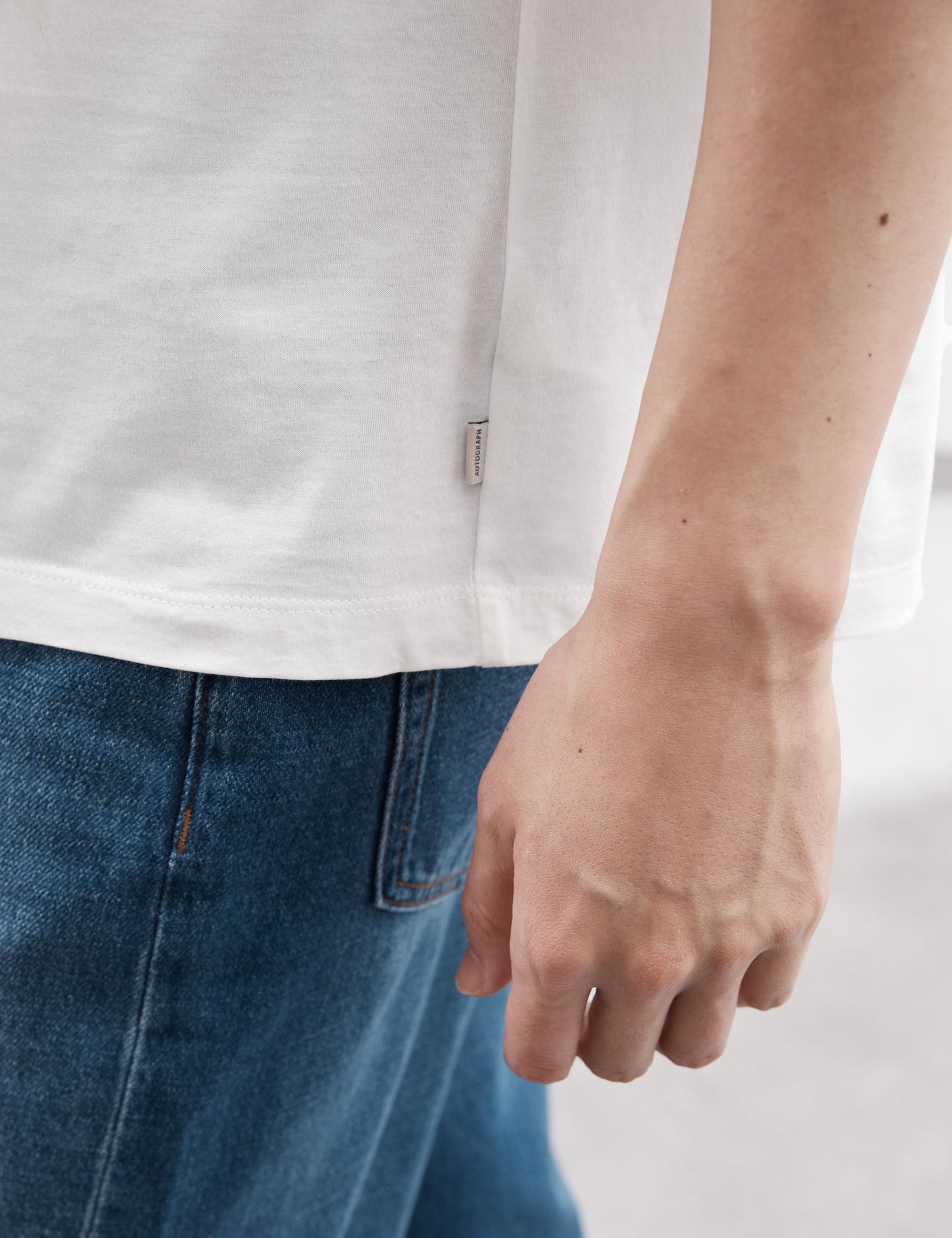 Saf Supima Pamuklu Oversize T-shirt