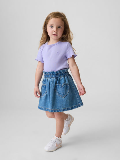 Mavi Heart Pocket Denim Etek
