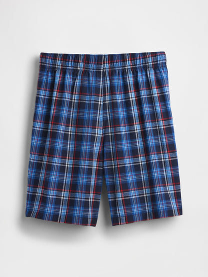 Lacivert Çocuk Geri Dönüştürülmüş Boxer Pijama Şortları