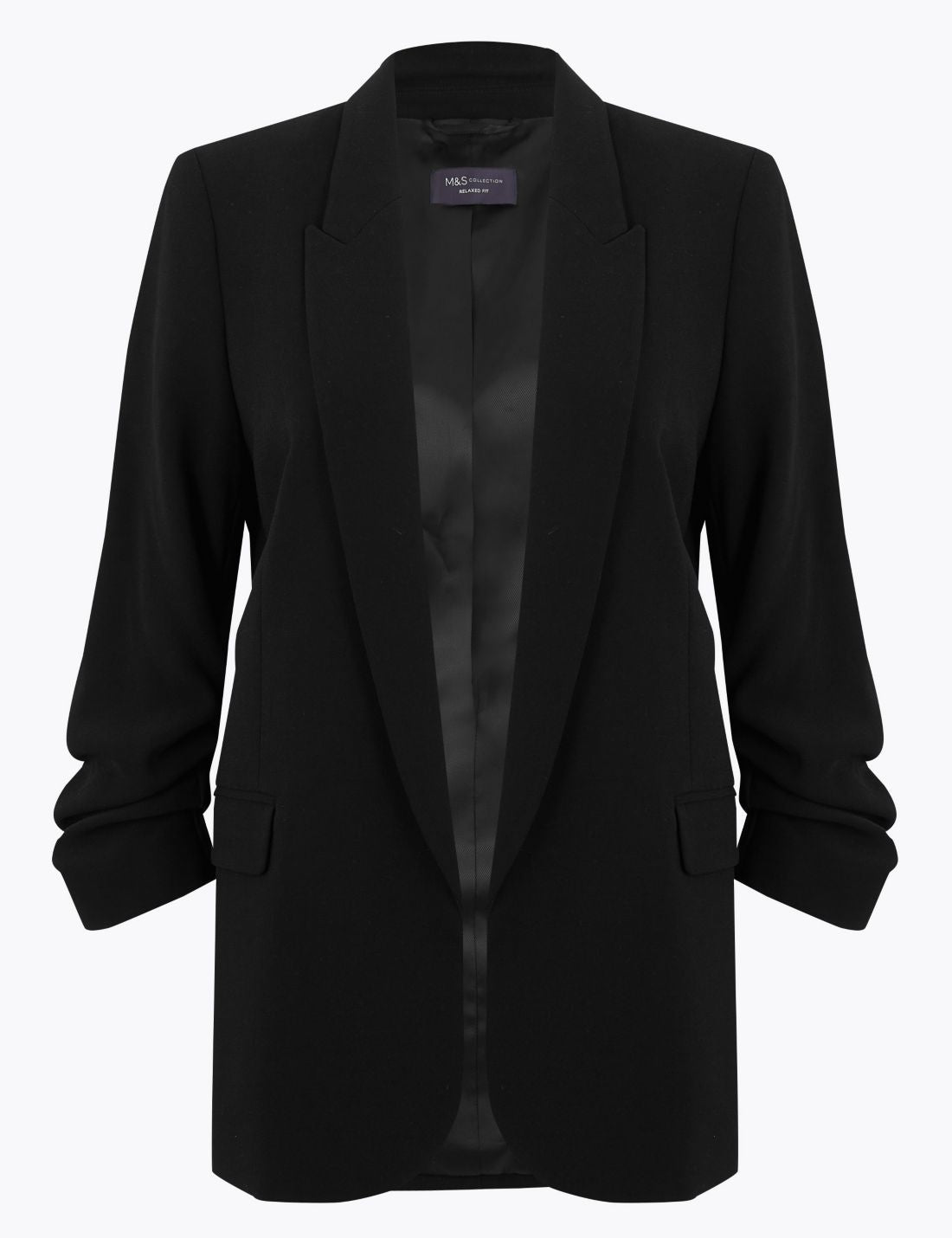 Relaxed Fit Büzgü Detaylı Blazer Ceket