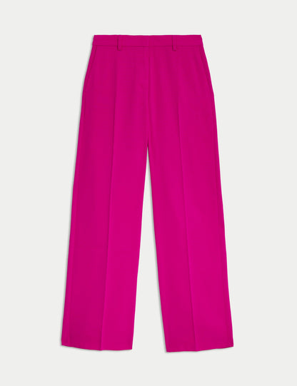 Yüksek Bel Straight Leg Pantolon