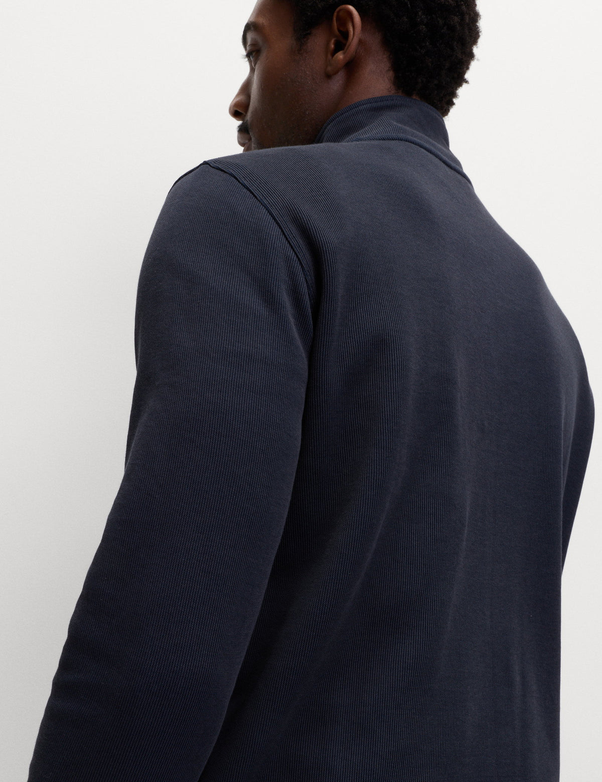 Pamuklu Karışımlı Yarım Fermuarlı Sweatshirt