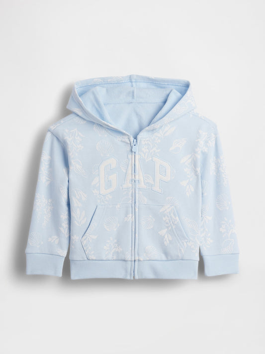 Mavi Relaxed Logo Fransız Havlu Kumaş Fermuarlı Sweatshirt