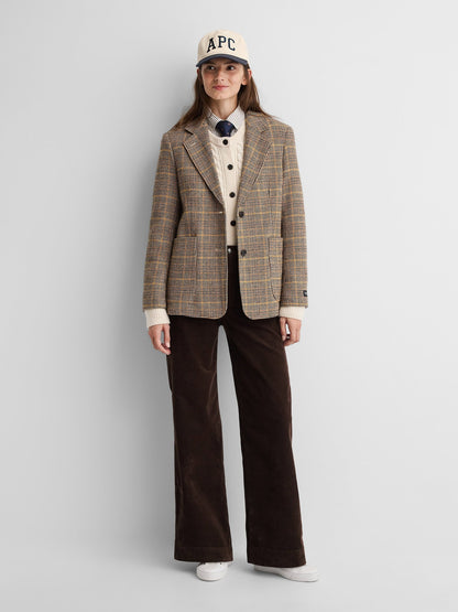 Krem Gap × A.p.c. Yün Cable Örgü Hırka