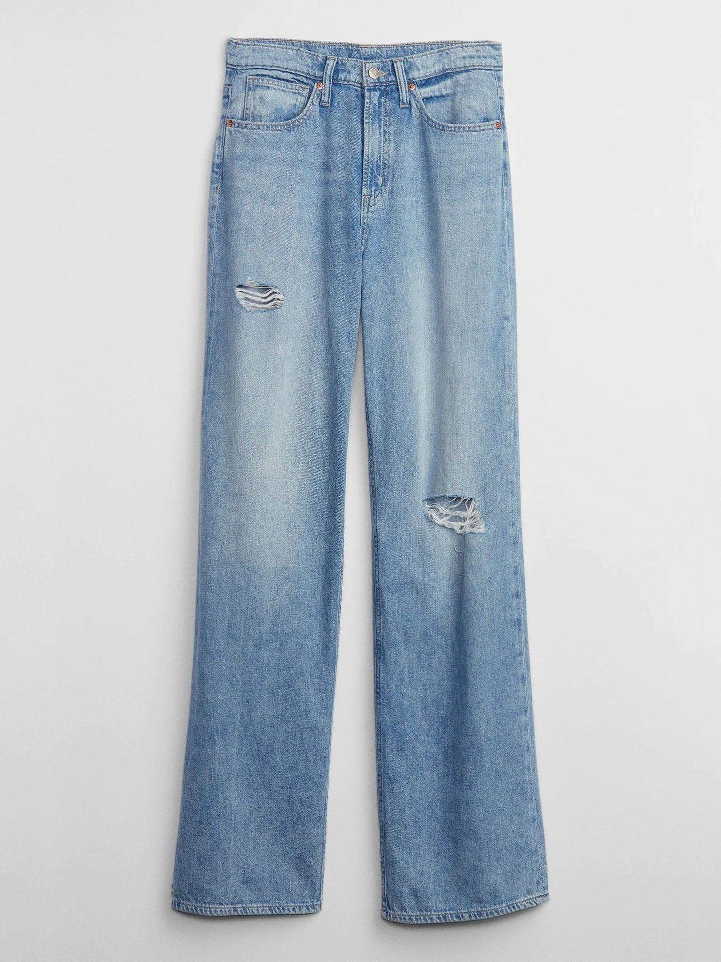 Mavi High Rise Destructed Wide-leg Washwell™ Jean Pantolon