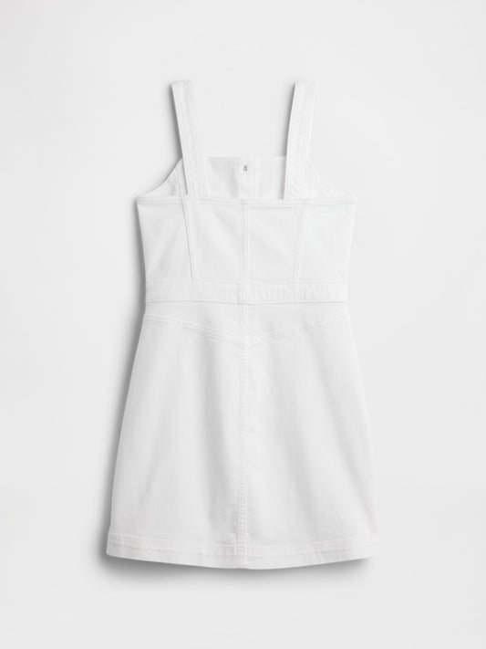 Beyaz Denim Elbise