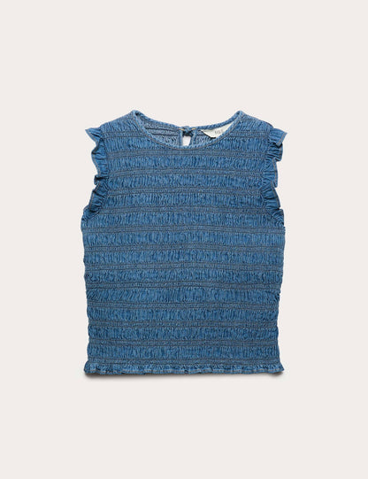 Denim Pamuklu Bluz