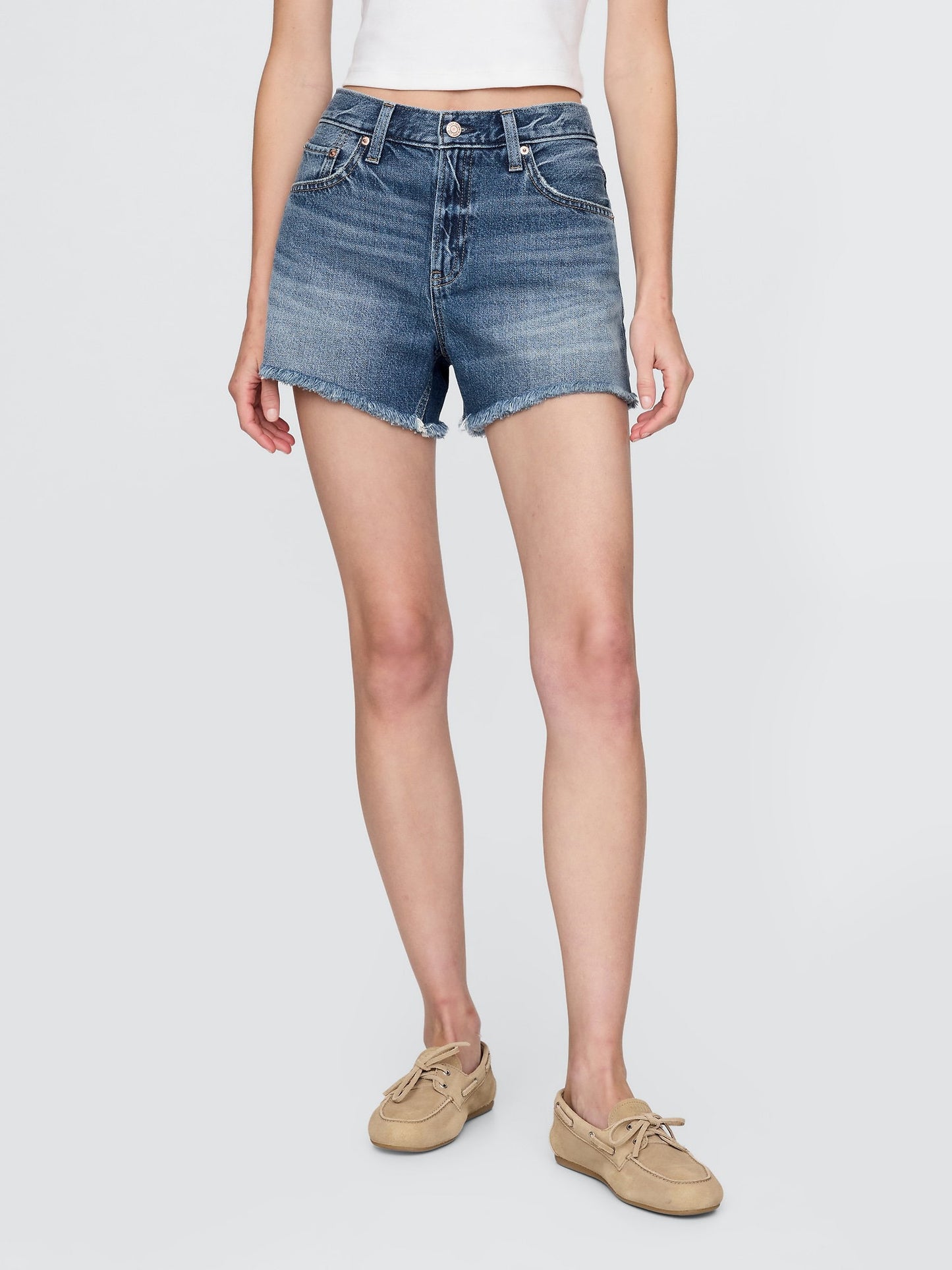 Mavi 4 Mid Rise Ultrasoft Relaxed Şort
