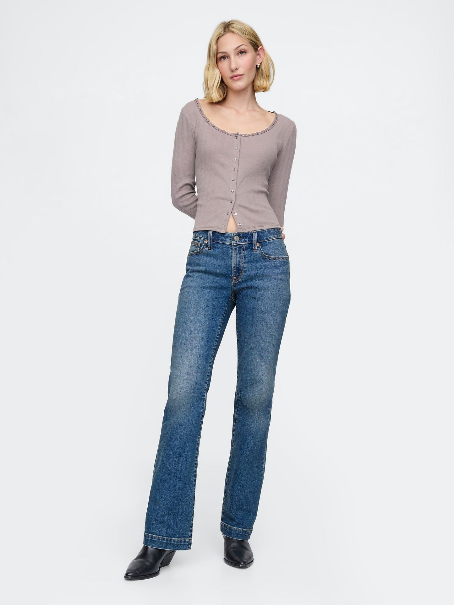 Mavi Low Rise Straight Jean Pantolon
