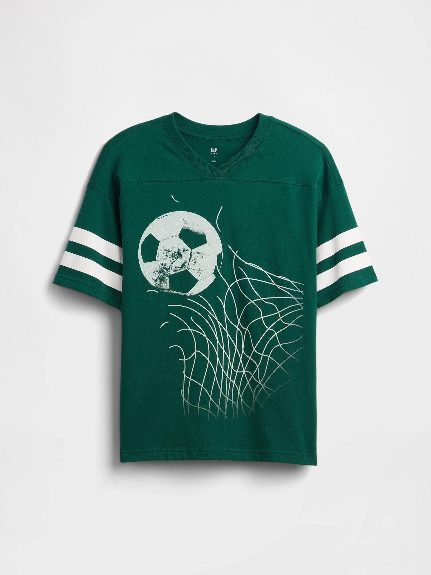 Koyu Yeşil Relaxed Gap Logo T-shirt