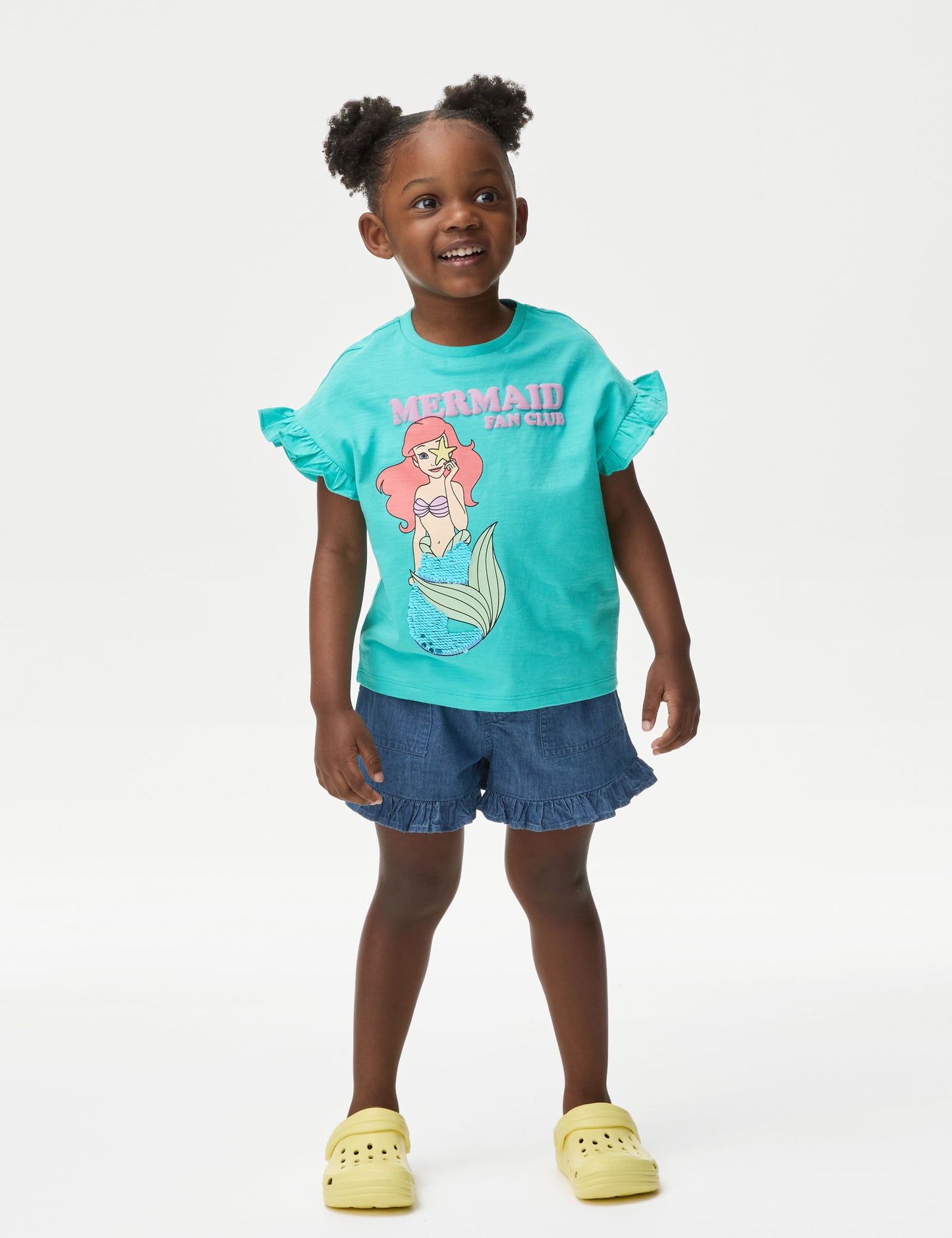 Saf Pamuklu Disney Little Mermaid:trade_mark: T-shirt (2-7 Yaş)