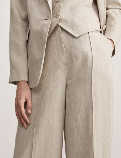 Jaeger Saf Keten Wide Leg Pantolon