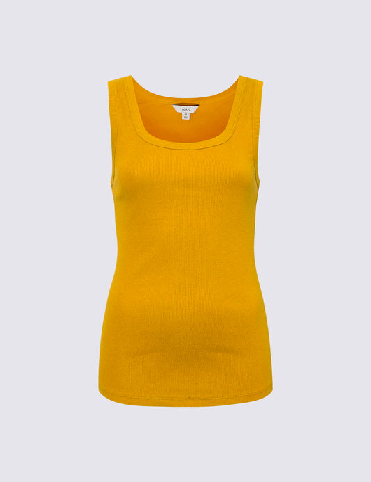 Pamuk Karışımlı Ribana Slim Fit Atlet