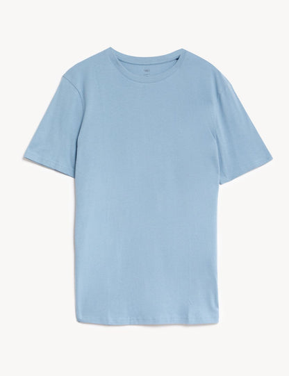 Saf Pamuklu Kısa Kollu T-shirt