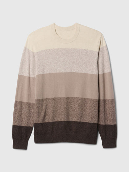 Çok Renkli Cashsoft Crewneck Kazak