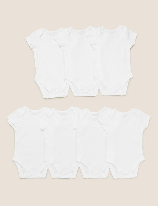 Saf Pamuklu 7'li Bodysuit (0-3 Yaş)