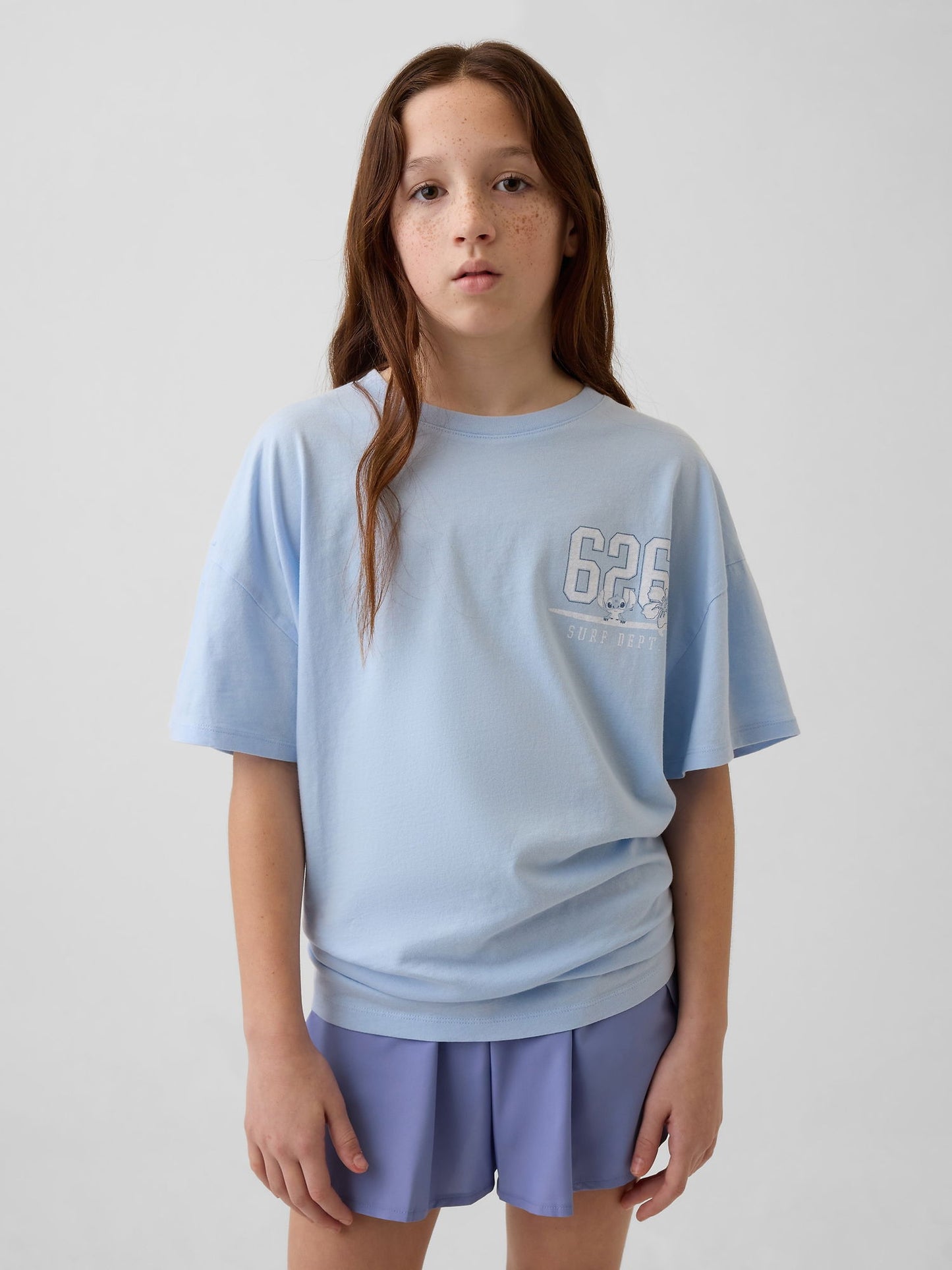 Açık Mavi Disney Oversized Tunik T-shirt
