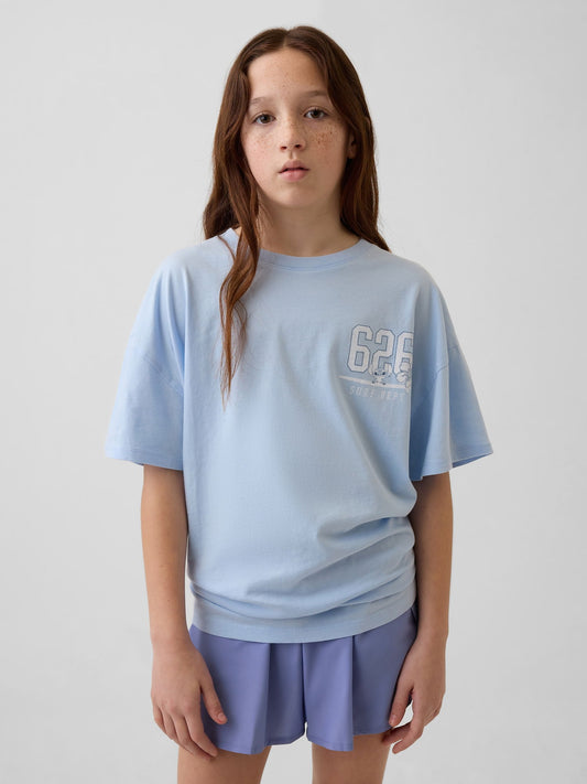 Açık Mavi Disney Oversized Tunik T-shirt