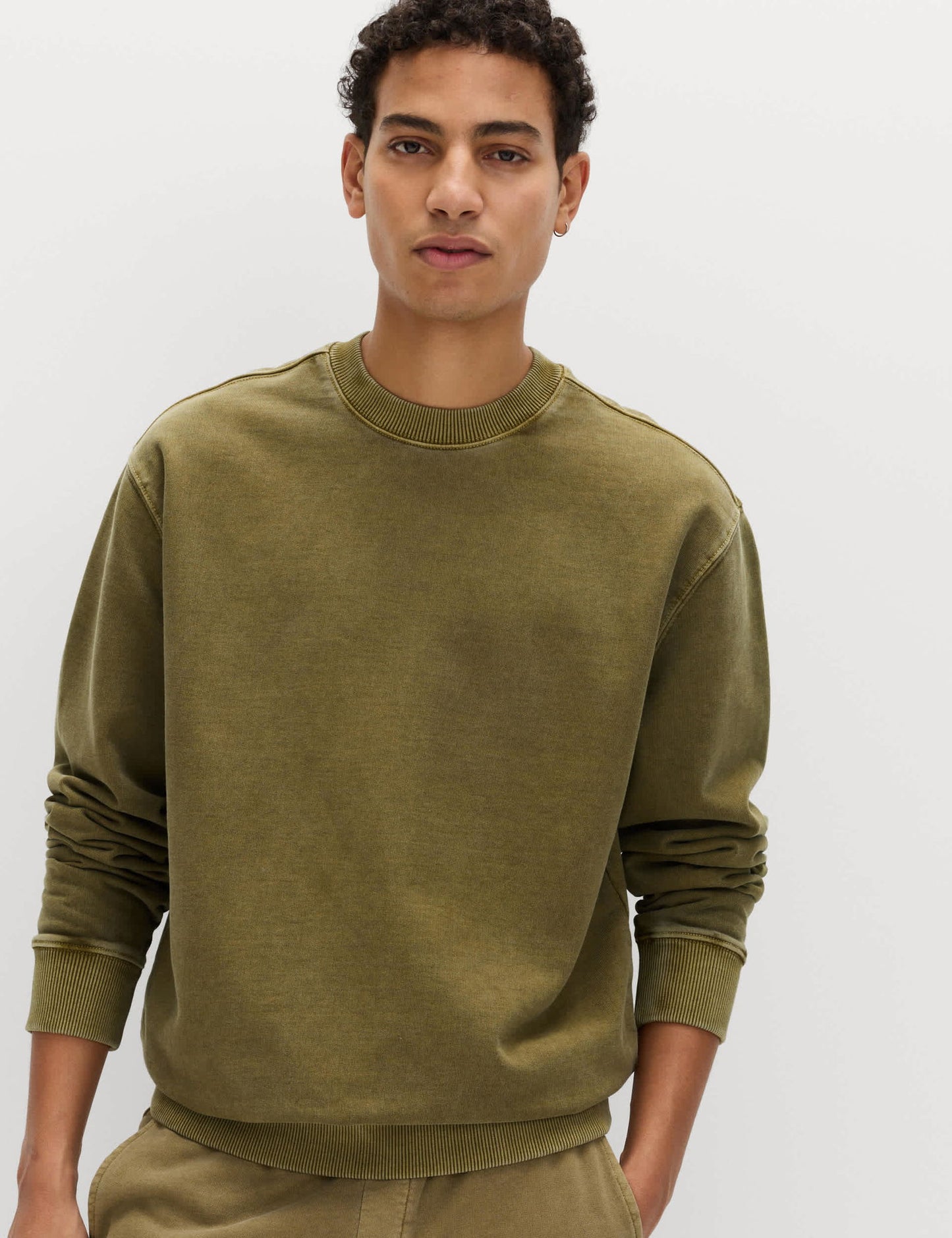 Saf Pamuklu Sweatshirt
