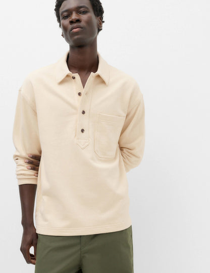 Polo Yaka Uzun Kollu Sweatshirt