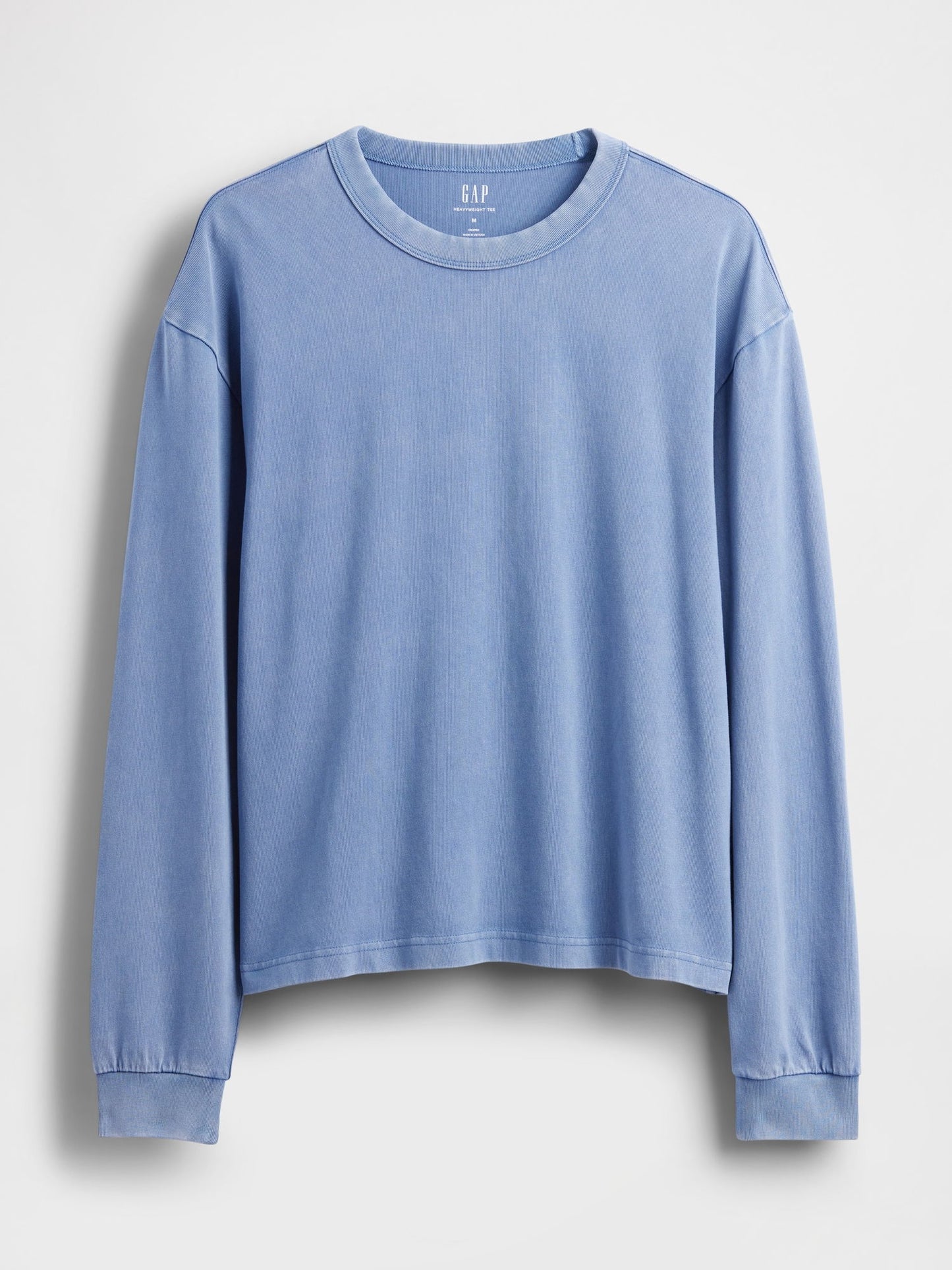 Açık Mavi Heavyweight Crop T-shirt