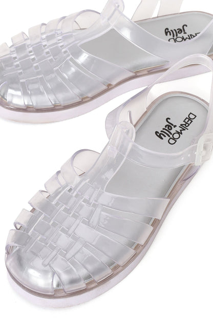 Kadın Şeffaf Tokalı Jelly Sandalet