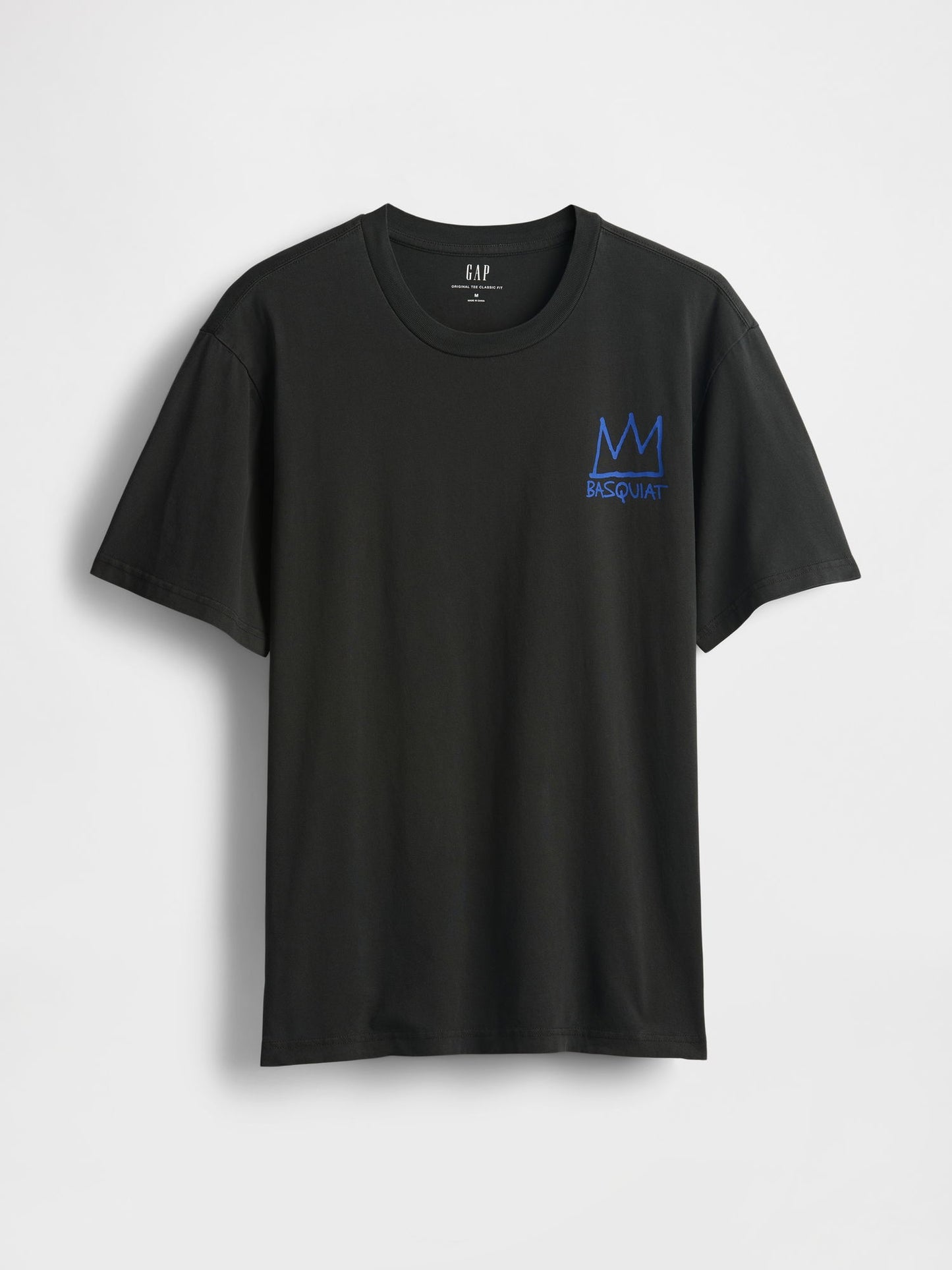 Siyah Basquiat Grafikli T-shirt