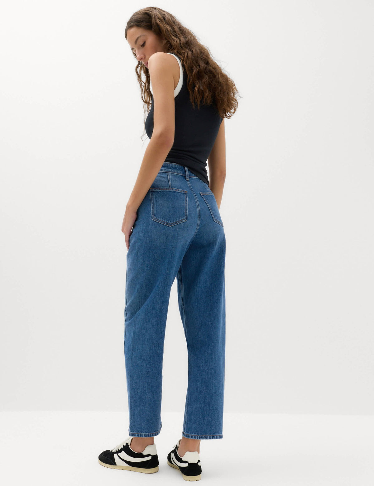 Pamuklu Carrot Leg Jean Pantolon