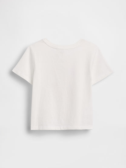 Beyaz Mix & Match Grafik Baskılı T-shirt