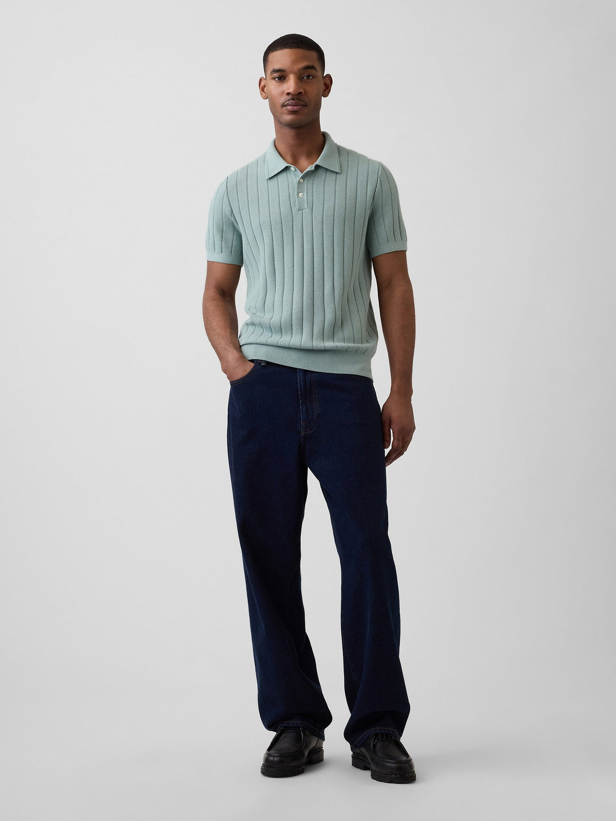 Yeşil Classic Triko Polo T-shirt