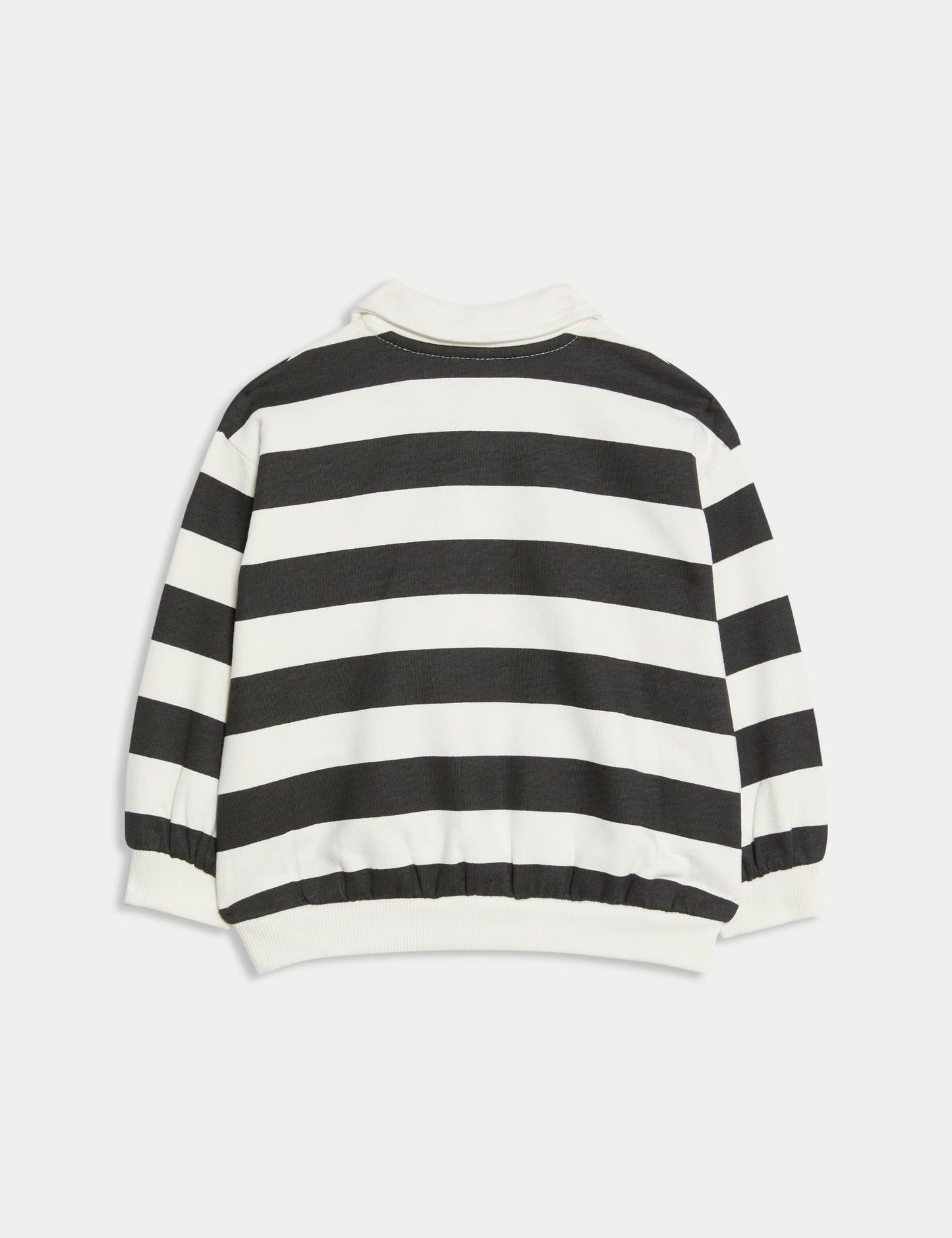 Pamuk Karışımlı Çizgili Rugby Sweatshirt