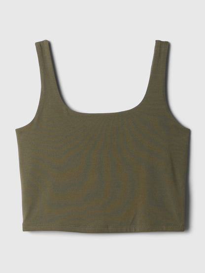 Haki Compact Jersey Crop Atlet
