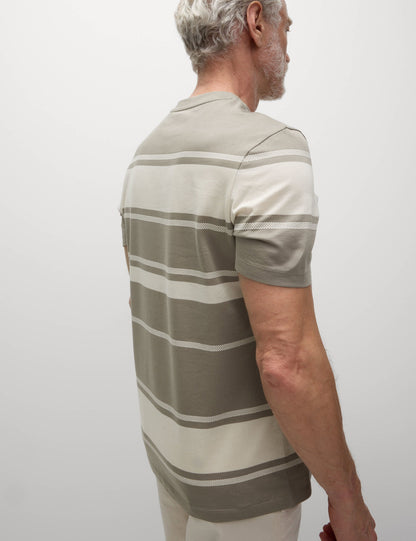 %100 Pamuklu Çizgili T-shirt