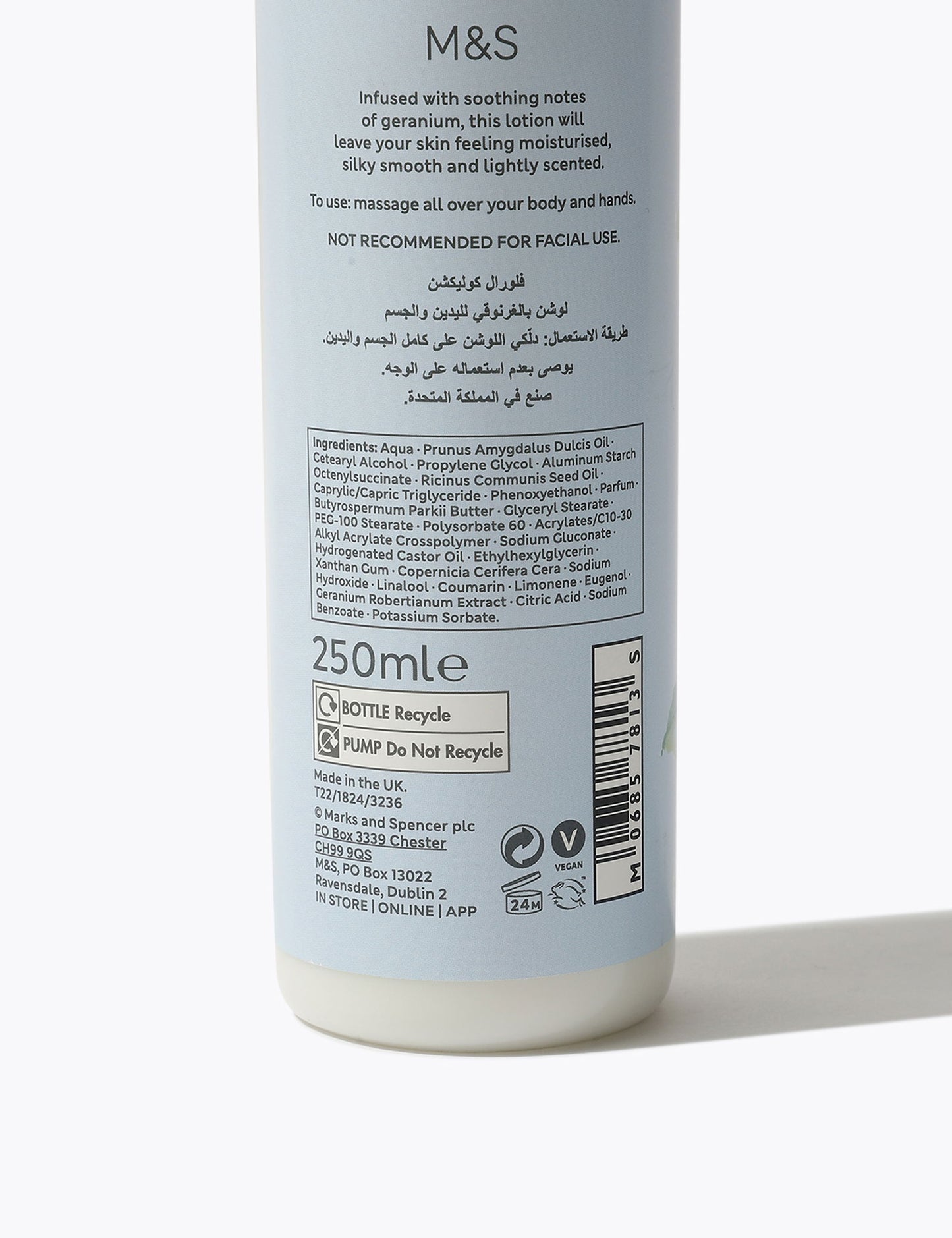 Geranium Kokulu El Ve Vücut Losyonu 250 Ml