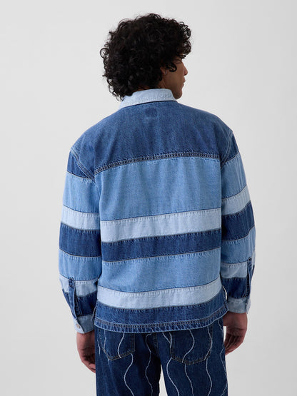 Mavi Gap × Hfr Çizgili Denim Polo T-shirt By Daveed Baptiste