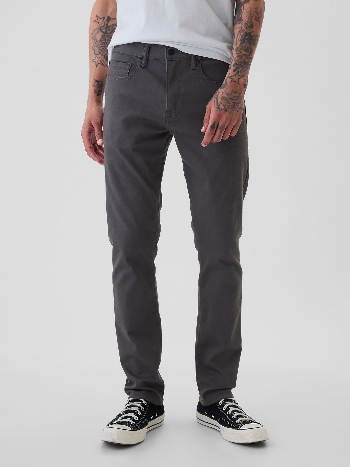 Gri Gapflex Slim Fit City Max Jean Pantolon