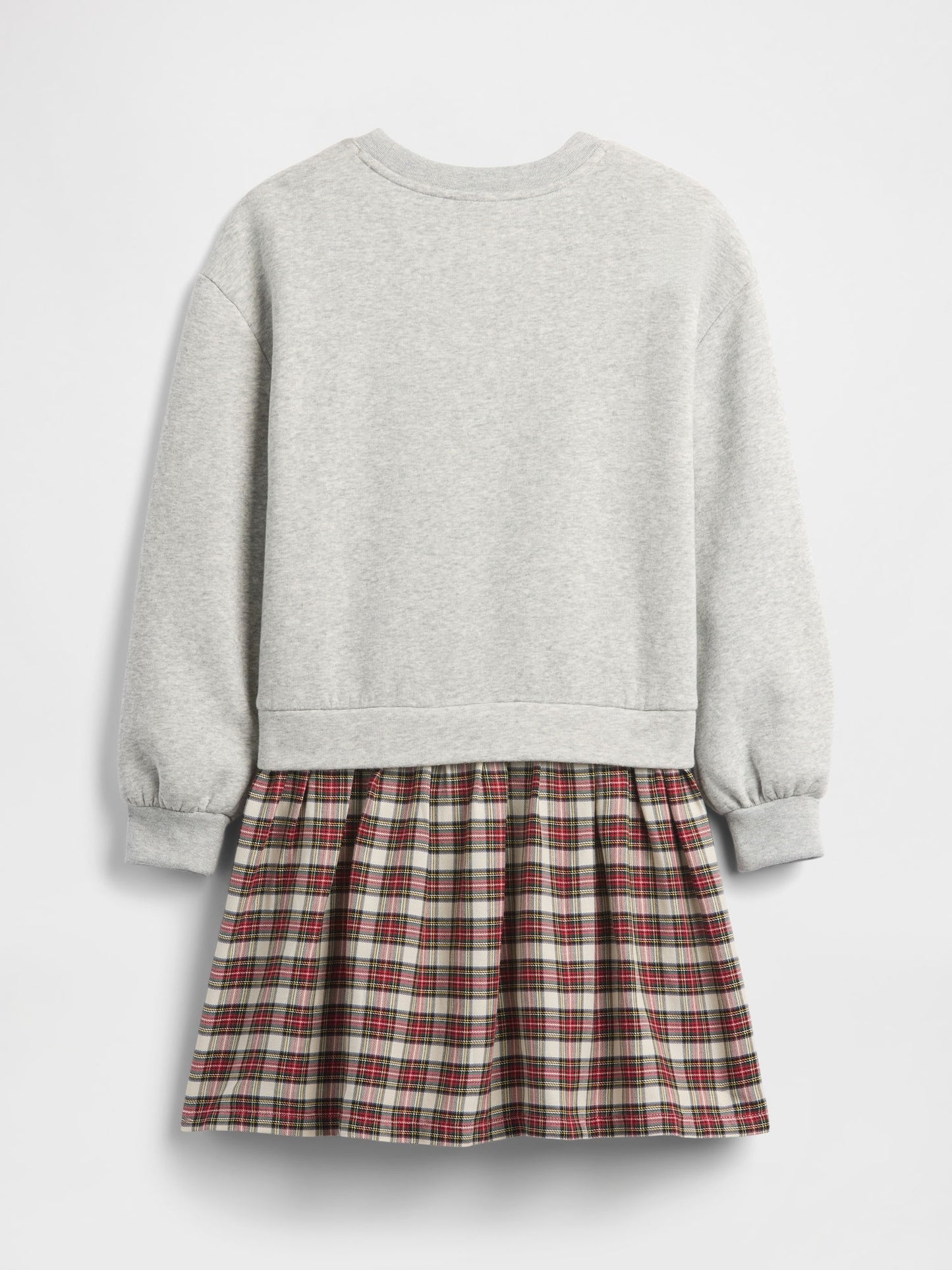 Kırmızı Çocuklar Oversized Payetli Sweatshirt Elbisesi