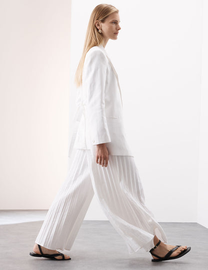Linen Pleat Pantolon