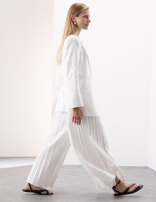 Linen Pleat Pantolon