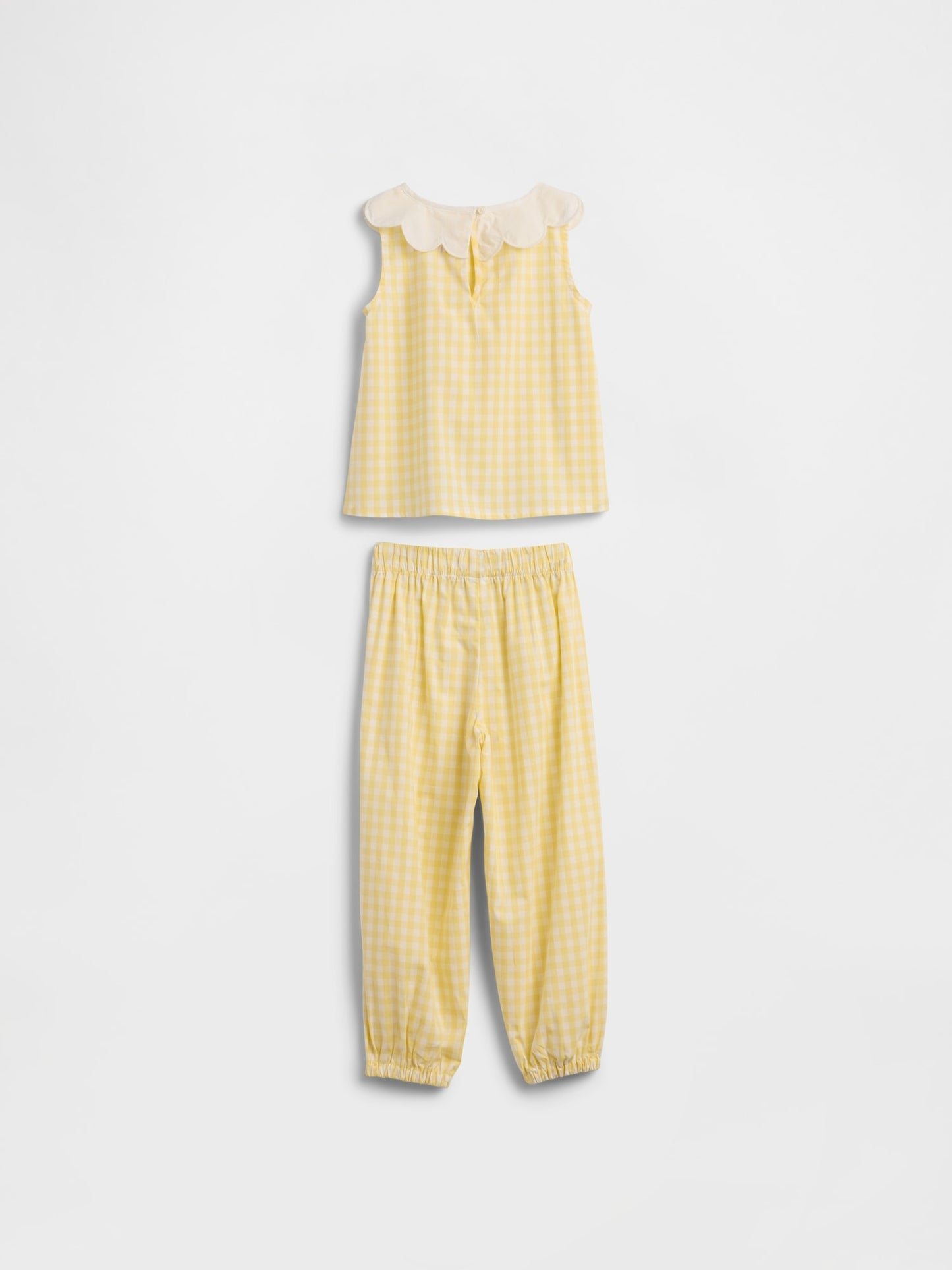 Sarı Poplin Two-piece Outfit Set