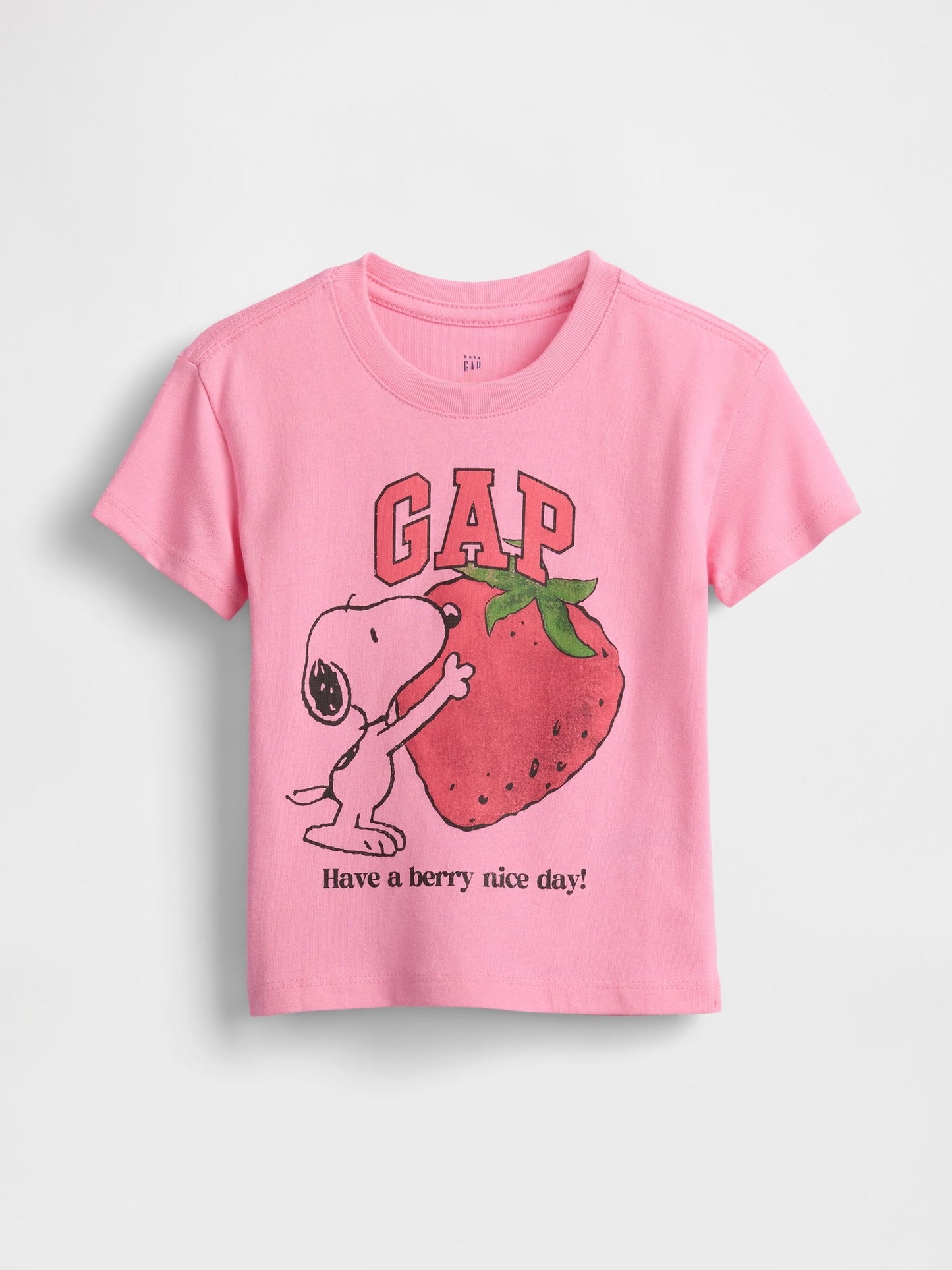 Pembe Peanuts Grafikli T-Shirt