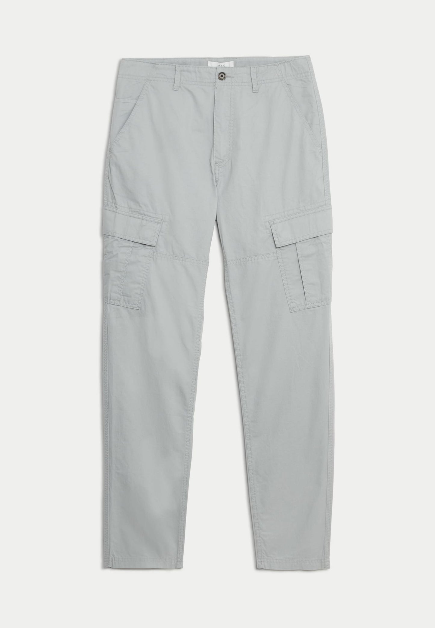 Saf Pamuklu Tapered Fit Kargo Pantolon