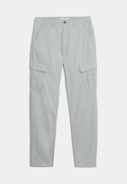Saf Pamuklu Tapered Fit Kargo Pantolon