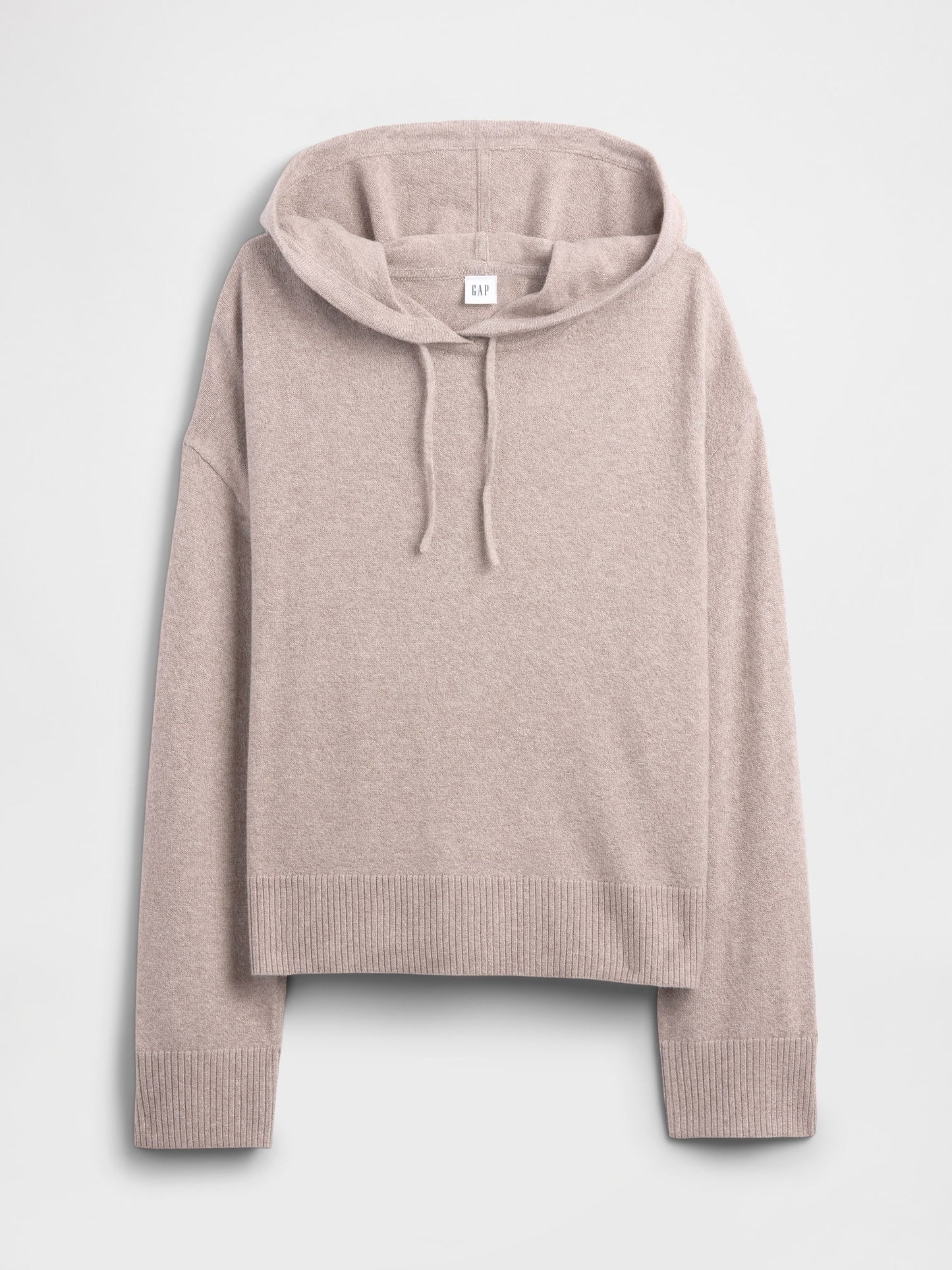 Açık Pembe Relaxed Cashsoft Kapüşonlu Sweatshirt