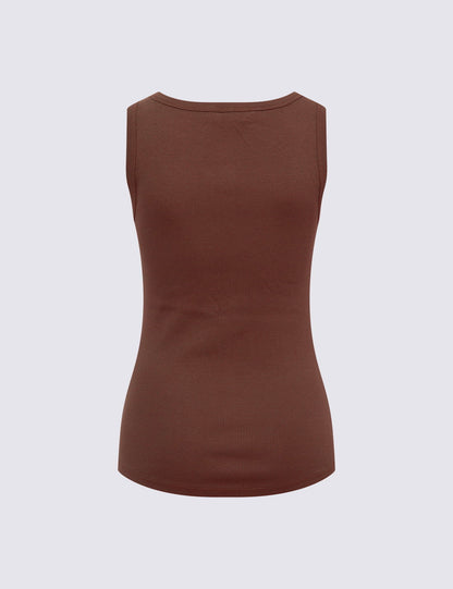 Pamuk Karışımlı Ribana Slim Fit Atlet
