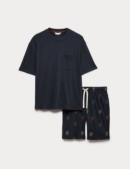 Desenli Pijama Takımı