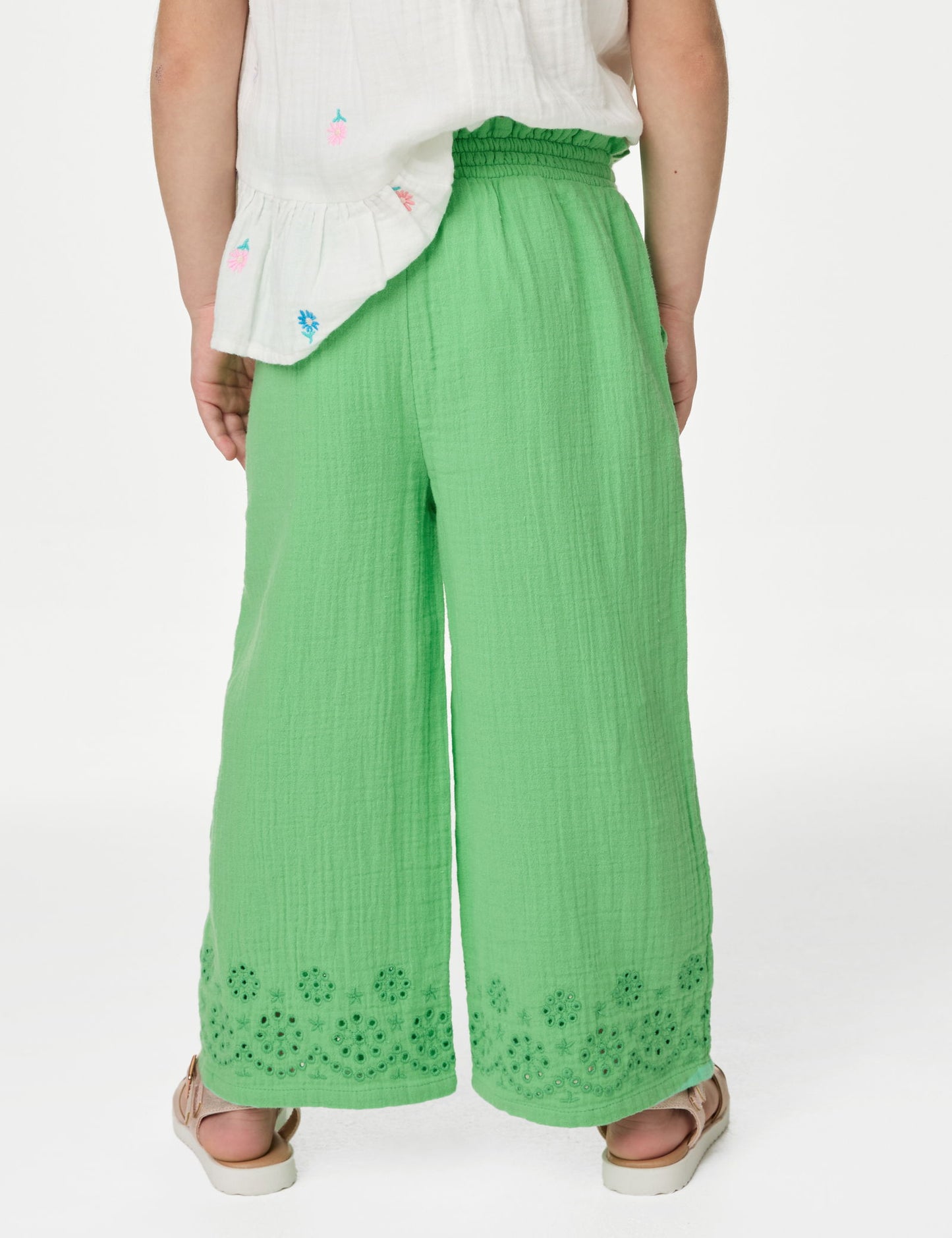 Saf Pamuklu Straight Fit Pantolon (2-7 Yaş)